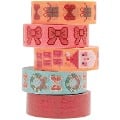 Tape Set Bows, Pixels FSC MIX, 5 Stk, 1,5 cm x 10 m - 