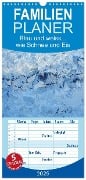 Familienplaner 2025 - Blau und weiss... wie Schnee und Eis mit 5 Spalten (Wandkalender, 21 x 45 cm) CALVENDO - Karin Berger (Kabefa)