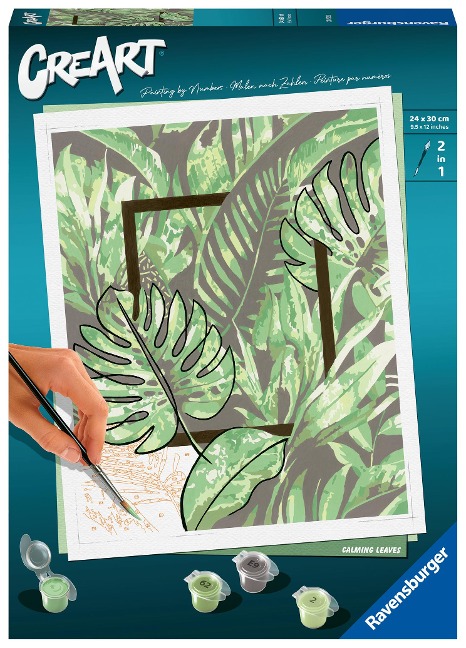 Ravensburger Malen nach Zahlen 20272 - Calming Leaves - ab 12 Jahren - 