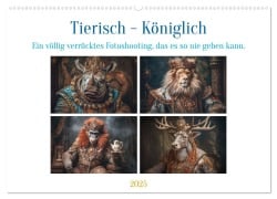 Tierisch - Königlich (Wandkalender 2025 DIN A2 quer), CALVENDO Monatskalender - Steffen Gierok-Latniak