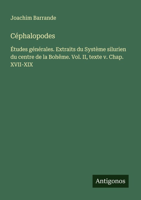 Céphalopodes - Joachim Barrande