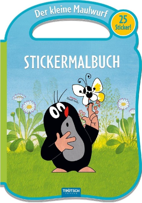 Trötsch Der kleine Maulwurf Stickermalbuch mit Henkel - 