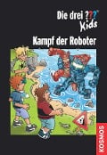 Cover-Bild zum Titel 'Die drei ??? Kids, Kampf der Roboter (drei Fragezeichen Kids)' von 'Boris Pfeiffer'
