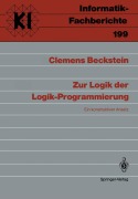 Cover-Bild zum Titel 'Zur Logik der Logik-Programmierung' von 'Clemens Beckstein'