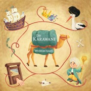 Cover-Bild zum Titel 'Hauffs Märchen: Die Karawane (Kalif Storch, der kleine Muck, das Gespensterschiff, die Rettung Fatmes, die abgehauene Hand, der falsche Prinz)' von 'Wilhelm Hauff, Hörbücher für Kinder'