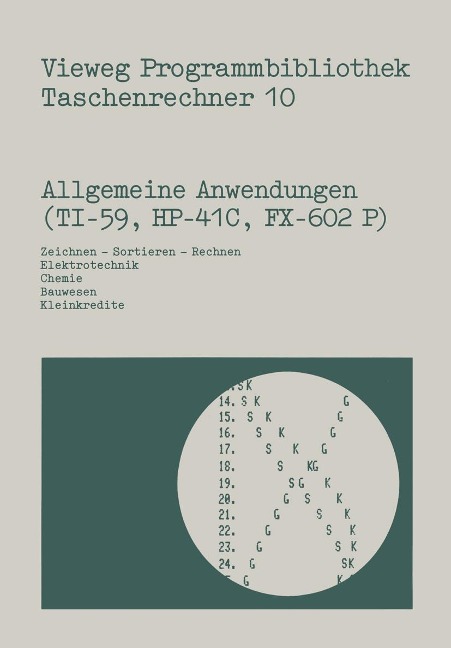 Allgemeine Anwendungen (TI-59, HP-41 C, FX-602 P) - Norbert Hoffmann