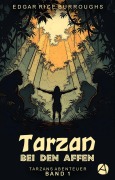 Cover-Bild zum Titel 'Tarzan bei den Affen' von 'Edgar Rice Burroughs'