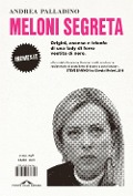 Cover-Bild zum Titel 'Meloni segreta. Origini, ascesa e trionfo di una lady di ferro vestita di nero' von 'Andrea Palladino'