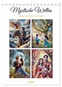 Cover-Bild zum Titel 'Mystische Welten, Fantasy Naturzauber (Tischkalender 2026 DIN A5 hoch), CALVENDO Monatskalender' von 'VogtArt VogtArt'