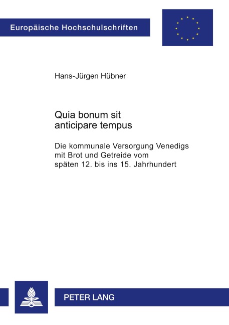 Quia bonum sit anticipare tempus - Hans-Jürgen Hübner