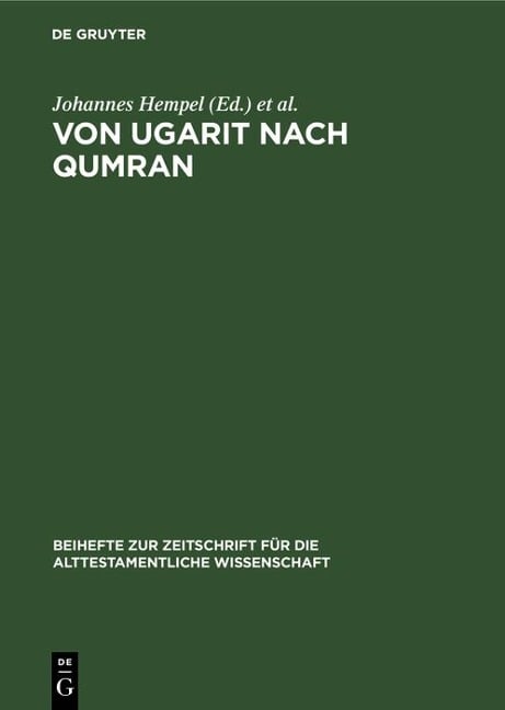 Von Ugarit nach Qumran - 