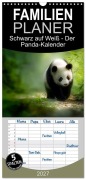 Cover-Bild zum Titel 'Familienplaner 2027 - Schwarz auf Weiß - Der Panda-Kalender mit 5 Spalten (Wandkalender, 21 x 45 cm) CALVENDO' von 'Simone Wunderlich'