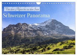 Cover-Bild zum Titel 'Schweizer Panorama - Von den Alpen bis zu den Seen (Wandkalender 2026 DIN A4 quer), CALVENDO Monatskalender' von 'AkremaFotoArt AkremaFotoArt'
