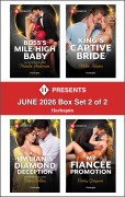 Cover-Bild zum Titel 'Harlequin Presents June 2026 - Box Set 2 of 2' von 'Natalie Anderson, Emmy Grayson, Millie Adams, Dani Collins'