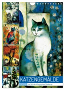 Cover-Bild zum Titel 'Katzengemälde (Wandkalender 2026 DIN A4 hoch), CALVENDO Monatskalender' von 'Sabine Löwer'