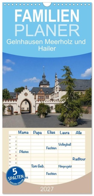 Familienplaner 2027 - Gelnhausen Meerholz und Hailer mit 5 Spalten (Wandkalender, 21 x 45 cm) CALVENDO - Petrus Bodenstaff