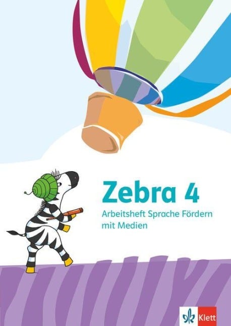 Zebra 4. Arbeitsheft Sprache Förderheft mit Medien Klasse 4 - 