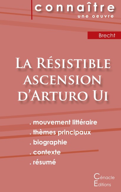 Fiche de lecture La Résistible ascension d'Arturo Ui de Bertolt Brecht (Analyse littéraire de référence et résumé complet) - Bertolt Brecht
