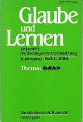 Cover-Bild zum Titel 'Glaube und Lernen 1/2008 Themenheft: Schöpfung und Natur' von ''