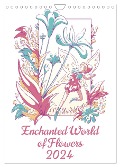 Enchanted World of Flowers (Wall Calendar 2024 DIN A4 portrait), CALVENDO 12 Month Wall Calendar - Luca Schmidt