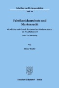 Cover-Bild zum Titel 'Fabrikzeichenschutz und Markenrecht.' von 'Elmar Wadle'