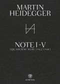 Cover-Bild zum Titel 'Quaderni neri 1942-1948. Note I-V' von 'Martin Heidegger'