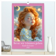 Cover-Bild zum Titel 'Bevor wir träumen gehen - Kinderkalender (hochwertiger Premium Wandkalender 2026 DIN A2 hoch), Kunstdruck in Hochglanz' von 'Liselotte Brunner-Klaus'