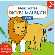 Cover-Bild zum Titel 'Mein erstes dickes Malbuch ab 2 - Zoo' von ''