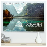 Cover-Bild zum Titel 'Dolomiten - Rundreise um Drei Zinnen (hochwertiger Premium Wandkalender 2026 DIN A2 quer), Kunstdruck in Hochglanz' von 'Val Thoermer'