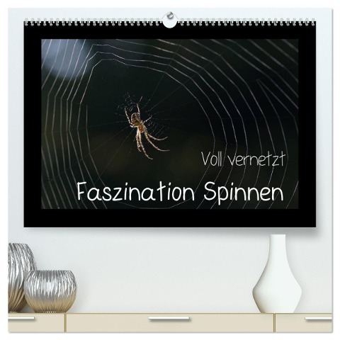 Voll vernetzt - Faszination Spinnen (hochwertiger Premium Wandkalender 2025 DIN A2 quer), Kunstdruck in Hochglanz - Sigrid Enkemeier