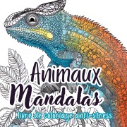 Cover-Bild zum Titel 'Animaux Mandalas Livre de Coloriage pour Adultes' von 'Créatif Factory'