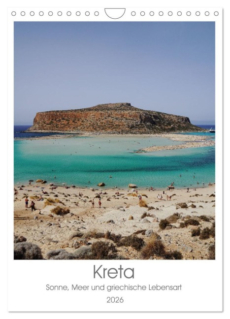 Kreta - Sonne, Meer und griechische Lebensart (Wandkalender 2026 DIN A4 hoch), CALVENDO Monatskalender - Franziska Petersen