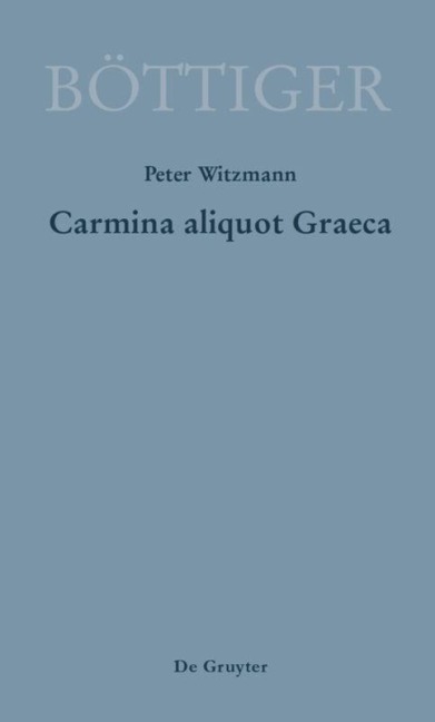 Carmina aliquot Graeca - 