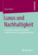Cover-Bild zum Titel 'Luxus und Nachhaltigkeit' von 'Gesa Prüne'