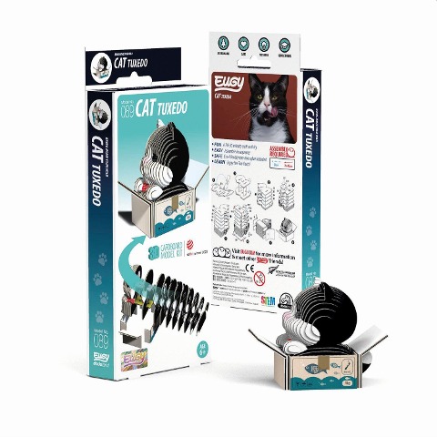 EUGY - 3D Bastelset Tuxedo-Katze - 