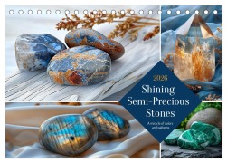 Cover-Bild zum Titel 'Shining Semi-Precious Stones (Desk Calendar 2026 DIN A5 landscape), CALVENDO 12 Month DeskCalendar' von 'Kerstin Waurick'