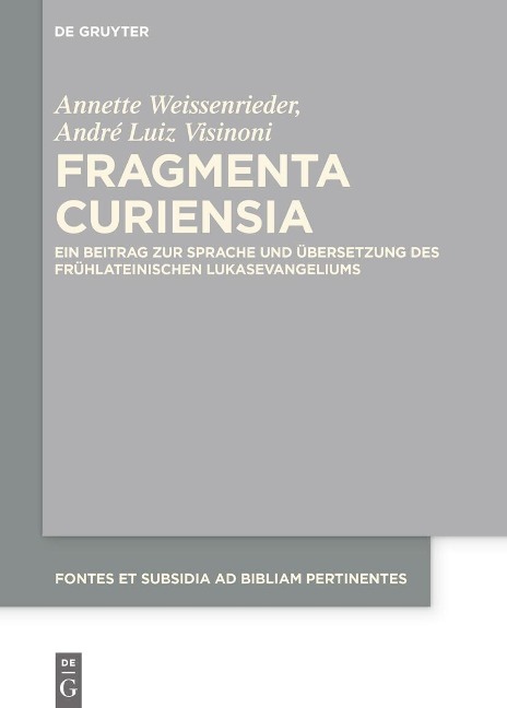 Fragmenta Curiensia - André Luiz Visinoni, Annette Weissenrieder