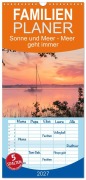Cover-Bild zum Titel 'Familienplaner 2027 - Sonne und Meer - Meer geht immer mit 5 Spalten (Wandkalender, 21 x 45 cm) CALVENDO' von 'Dirk Peddinghaus & Christian Hehl'