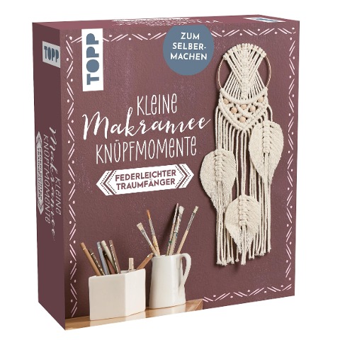 Kleine Knüpfmomente: Makramee-Knüpf-Set - Federleichter Traumfänger - Carina Walther