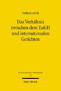 Cover-Bild zum Titel 'Das Verhältnis zwischen dem EuGH und internationalen Gerichten' von 'Tobias Lock'
