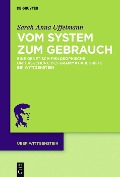 Cover-Bild zum Titel 'Vom System zum Gebrauch' von 'Sarah Anna Uffelmann'