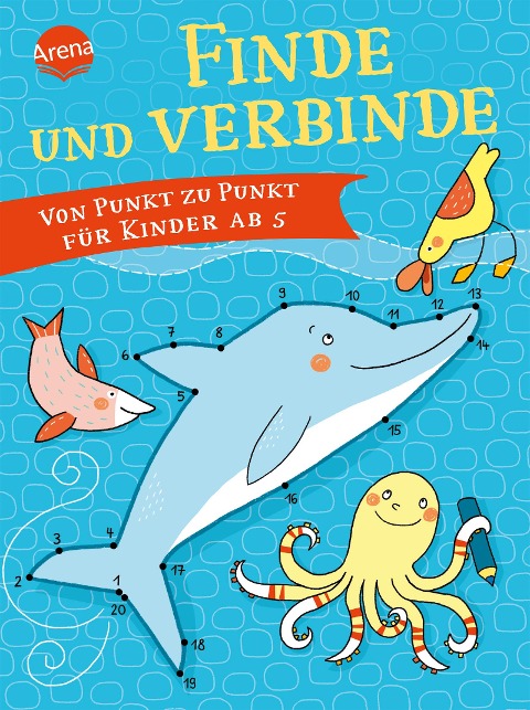 Finde und verbinde. Von Punkt zu Punkt für Kinder ab 5 - 