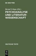 Psychoanalyse und Literaturwissenschaft - 
