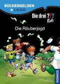 Cover-Bild zum Titel 'Die drei ??? Kids, Bücherhelden, Die Räuberjagd (drei Fragezeichen)' von 'Ulf Blanck, Boris Pfeiffer'