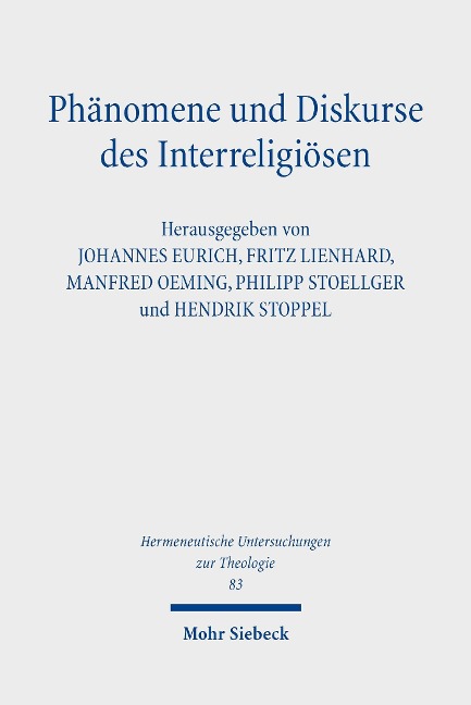Phänomene und Diskurse des Interreligiösen - 