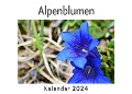 Alpenblumen (Wandkalender 2024, Kalender DIN A4 quer, Monatskalender im Querformat mit Kalendarium, Das perfekte Geschenk) - Anna Müller