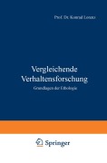 Cover-Bild zum Titel 'Vergleichende Verhaltensforschung' von 'K. Lorenz'