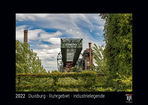 Duisburg - Ruhrgebiet - Industrielegende 2022 - Black Edition - Timokrates Kalender, Wandkalender, Bildkalender - DIN A4 (ca. 30 x 21 cm) - 