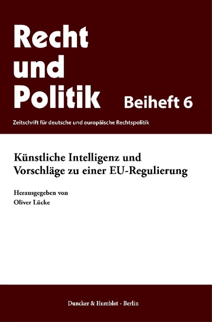 Künstliche Intelligenz und Vorschläge zu einer EU-Regulierung - 