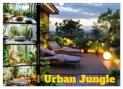 Cover-Bild zum Titel 'Urban Jungle - wohnen mit Pflanzen (Wandkalender 2026 DIN A3 quer), CALVENDO Monatskalender' von 'Susan Michel'